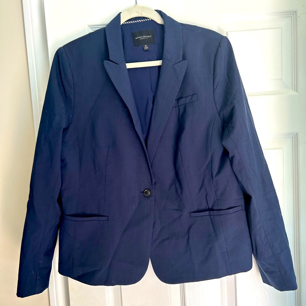 Banana Republic Navy Blazer sz 16